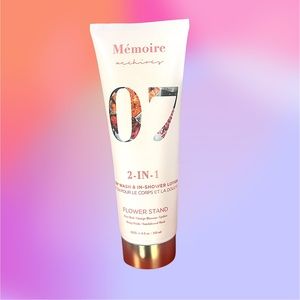 Memoire Archives Flower Stand 07 6.8 oz 2-in-1 Body Wash & In-Shower Lotion NWOB